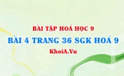 Bài 4 trang 36 SGK Hoá 9: Muối Natri Clorua NaCl và Muối Kali Nitrat KNO3
